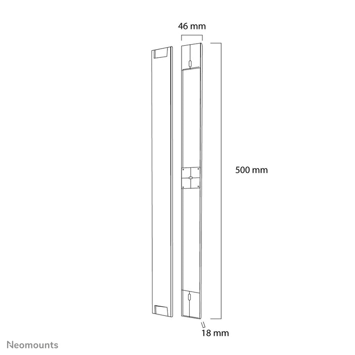Neomounts NS-CC050 argent est une goulotte pour organiser proprement vos câbles.