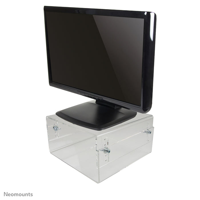Neomounts NSMONITOR40 est un rehausseur en acrylique pour écrans LCD/TFT/CRT.
